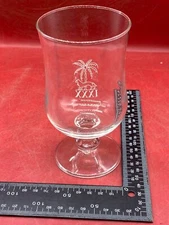 British Army Gurkha XXXI Regiment Engraved Glass Goblet. Lion, Sphinx and Tree.