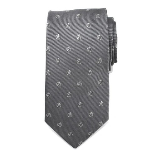 Avengers Gray Mens Tie - Picture 3 of 5
