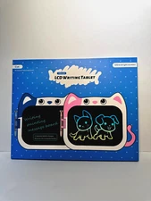 LCD Cat Writing Tablet for Kids, Electronic Erasable Drawing Board Toys "Blue"