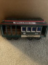 POWELL  MASON SAN FRANCISCO CABLE CAR TIN TOY friction VINTAGE JAPAN 50s/ 60s