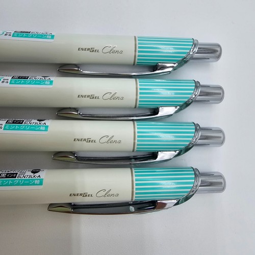 Pentel Energel Clena - 0.3 | Green Stripe Body + Black Ink | Lot of 4 - Picture 5 of 7