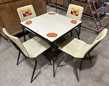 Carta Blanca Complete Metal Table and 4 Chairs-Mexican-Restaurant-Bar-30x30