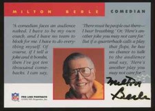 1992 Pro Line Portraits Milton Berle CERTIFIED Auto Autographed Signed #NNO