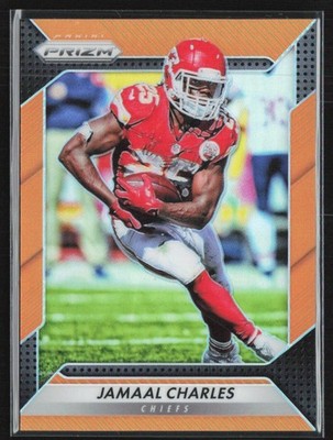Jamaal Charles 2016 Panini Prizm Orange /299 #174 Kansas City Chiefs