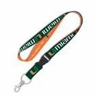 Miami Hurricanes Lanyard with Detachable Buckle [NEW] Key Chain Id Holder Badge