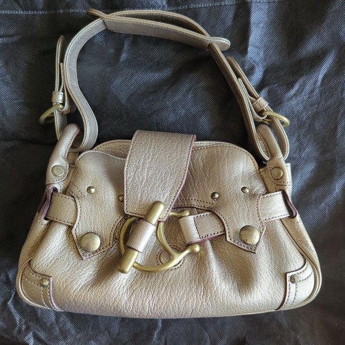 TOFF & LOADSTONE Gold Goat Leather Handbag with Pockets Women's Luxury Bag