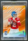 2025 Donruss Elite Jaxson Dart Rookie Elitist RC Orange #27/199 Giants