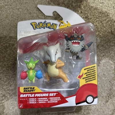 Pokemon Battle Ready Figure set Roselia Marowak & Perrserker 3 Pack new 2025