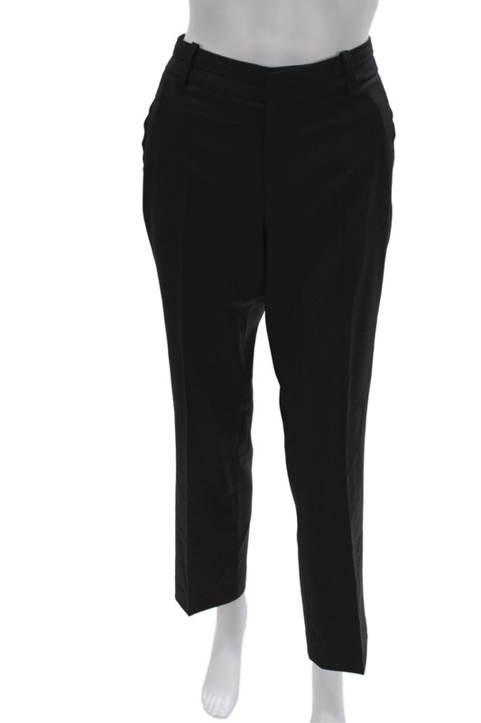 Comptoir Des Cotonniers Womens Black Dress Pants Polyester Zip Size S