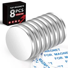 8 pcs Rare Earth Magnets, 1.26 inch X 0.12 inch Super Strong Neodymium Magnet