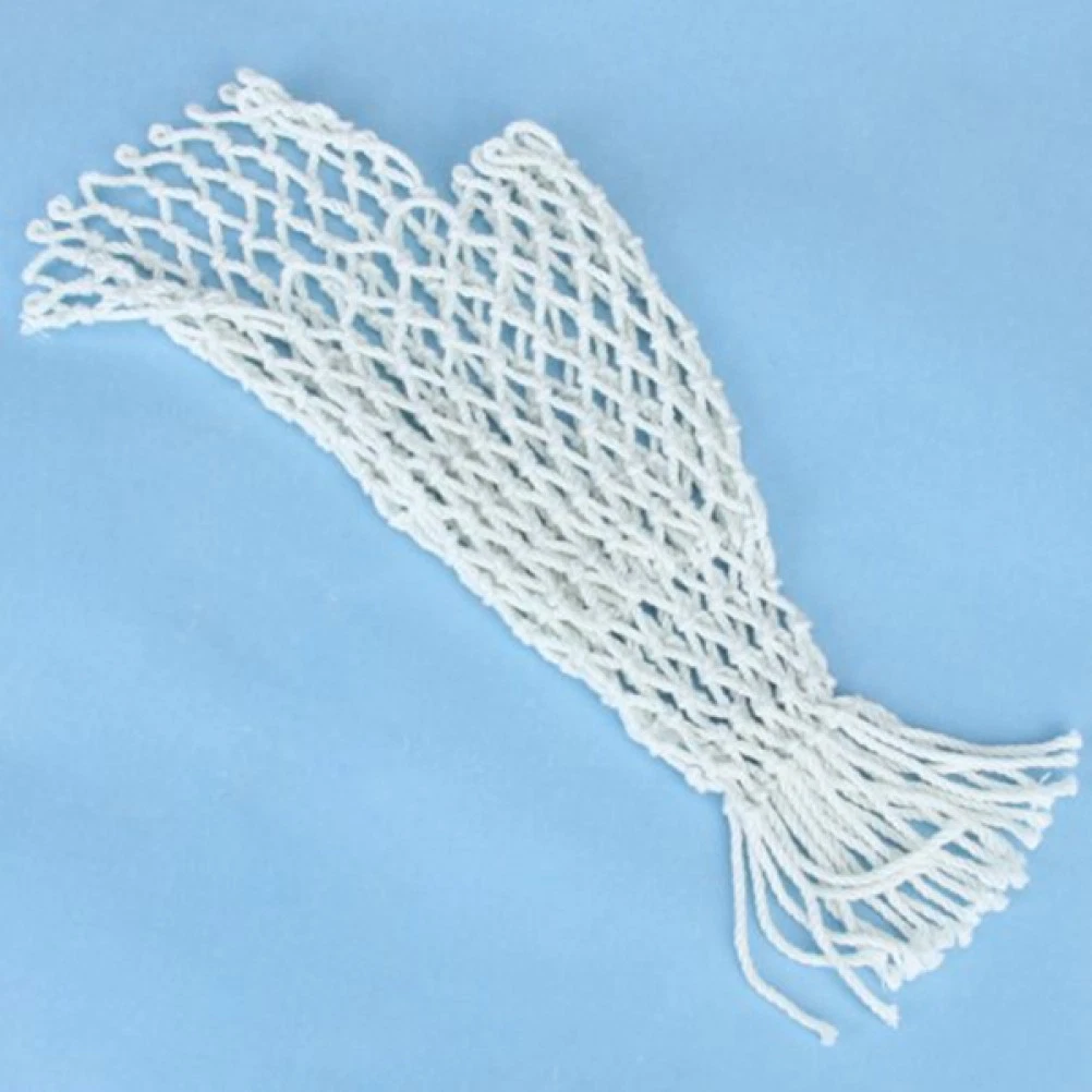 Set of 6 Snooker Table Cotton Nets Durable White Pool Bag Pockets