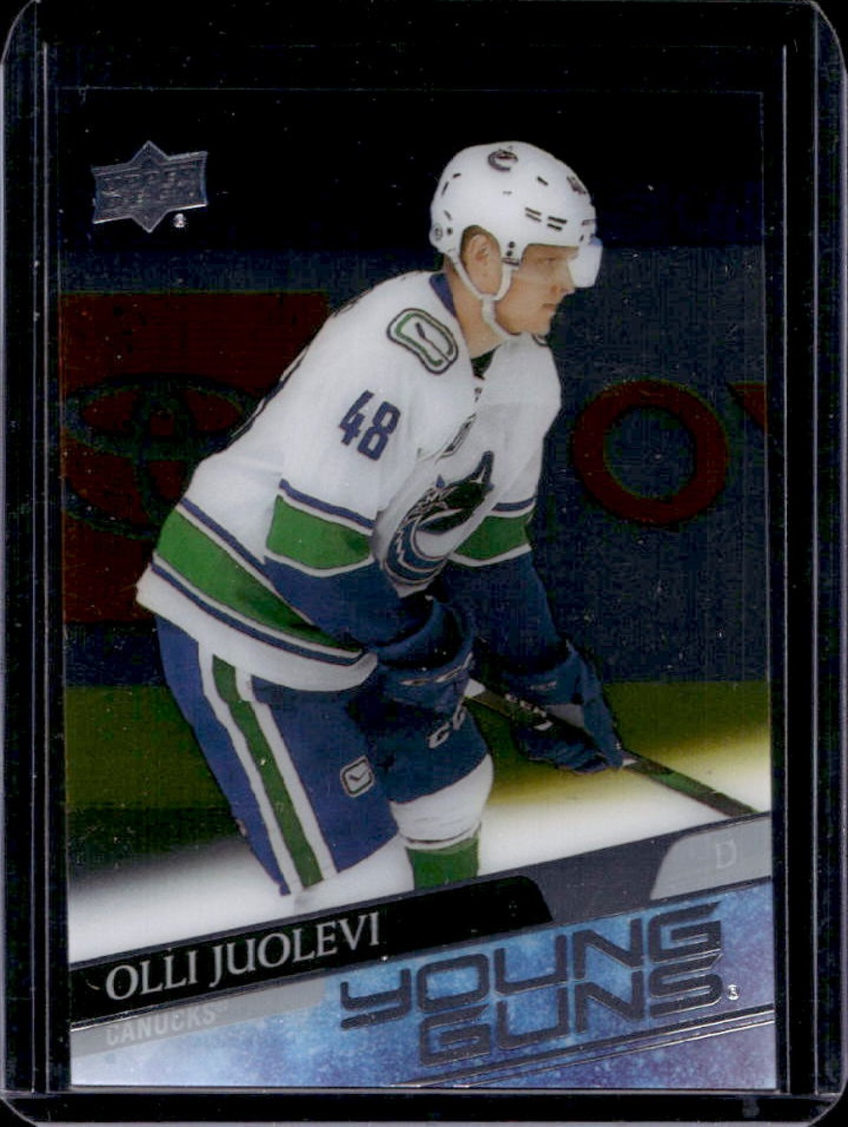 2020-21 Upper Deck Olli Juolevi Clear Cut Rookie Young Guns RC #222 Canucks