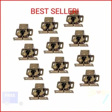 XMHF 10 Pcs Double Roller Catch Cupboard Cabinet Door Latch Home Kitchen Tools B