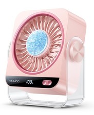 USB Desk Fan 199 Speeds Turbo Airflow Portable Ice Cooling Digital Display 270 