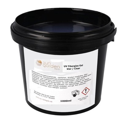 1000 ml UV-Fiberglas Gel  klar - 1-Phasen UV Gel klar