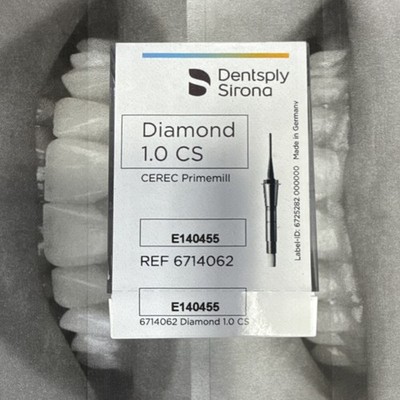 Dentsply Sirona Diamond 1.0 CS CEREC Primemill Bur Diamond Grit MPN 6714062