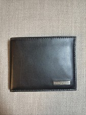 Swiss Gear Black Leather Bi-Fold Wallet