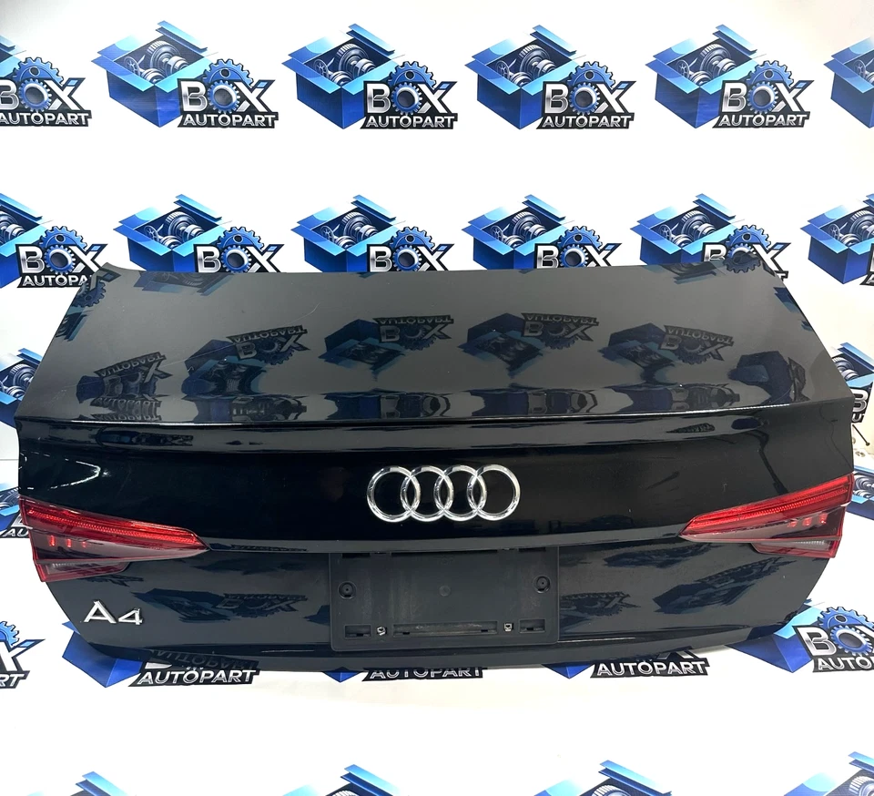 Крышка багажника в сборе черная для Audi A4 2017-2020 годов выпуска от оригинального производителя - Изображение 2 из 4