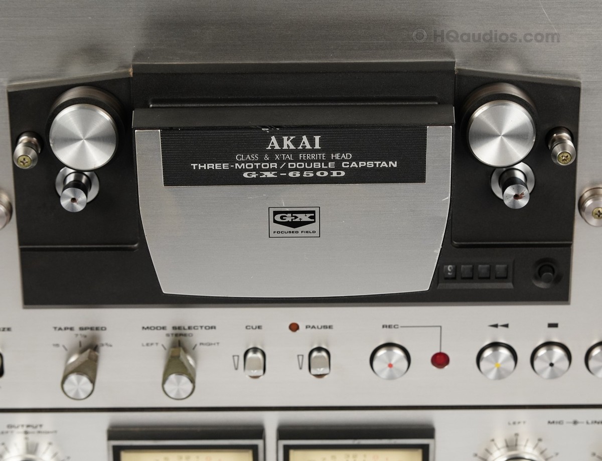 AKAI GX-650D Reel to Reel - 3 Motor GX Heads - Fully Restored