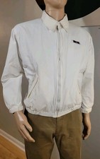 VTG Valentino Sport White Zip Front Mens Jacket Made in Italy Size S / 48 Rare