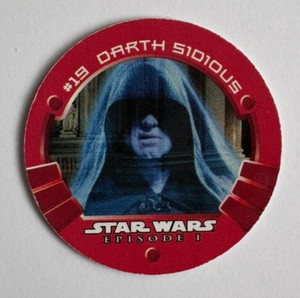 Star Wars Episode 1 #19 Darth Sidious Pog/Medallion (1999)