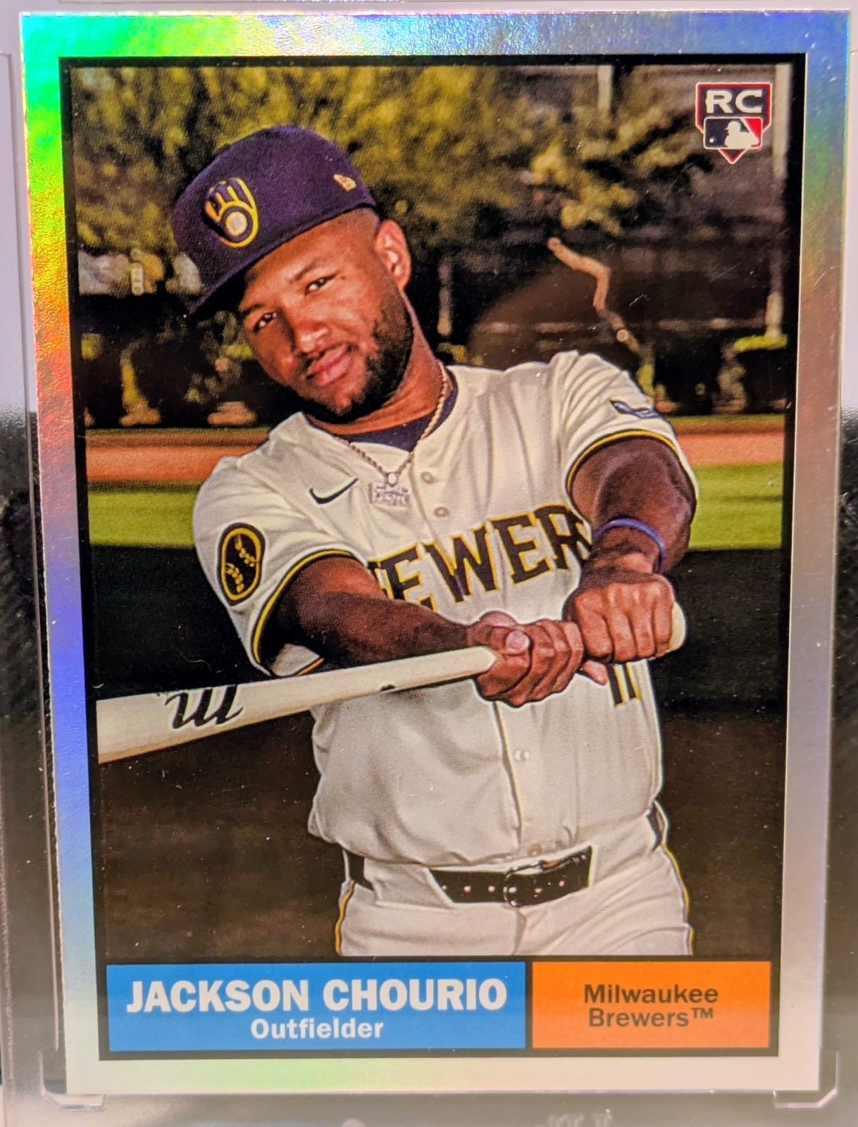 2024 Topps Archives - 1961 Topps Jackson Chourio #44 Rainbow Foilboard /199 (RC)