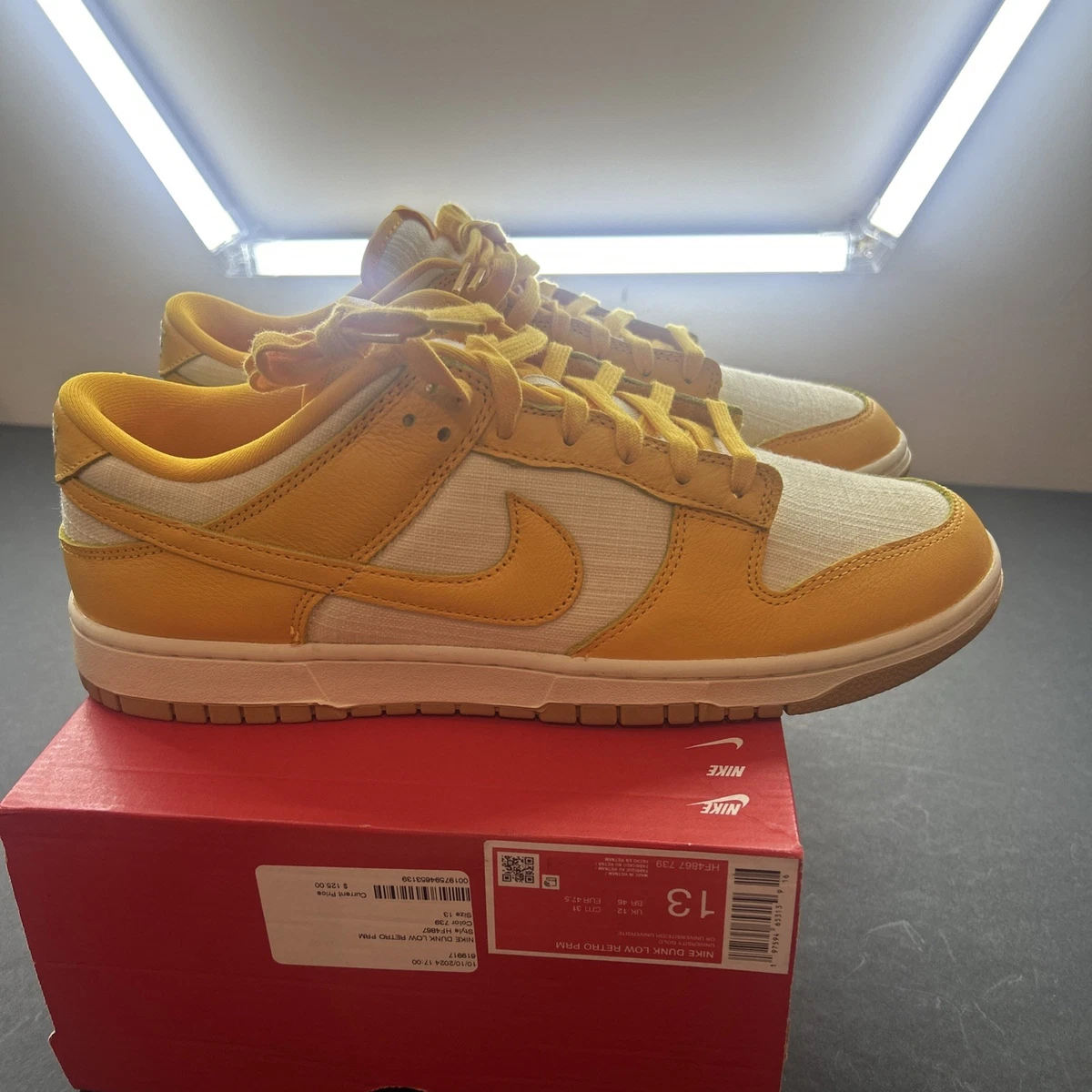 Nike Dunk Low White University Gold for Sale | Authenticity