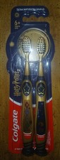 New Colgate Harry Potter Kids Toothbrush Limited Edition 2 Extra Soft Gold Blue