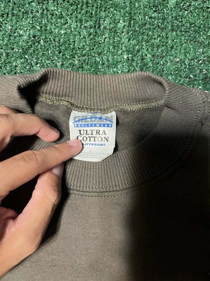 Sudadera de Caza Vintage Años 2000 Caqui Verde Para Hombre Talla Grande Hecha en EE. UU. Y2K Foto 4 de 4