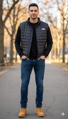 The North Face Men's Thermoball Insulated Puffer Vest 2XL Asphalt Gray NWT $180