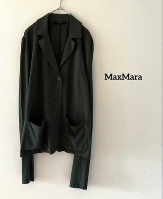 Max Mara Weekend Khaki Grün Jacke L Vintage Leicht Elegant