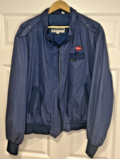 Vintage Members Only "Iconic Racer" Blue Size 46 XL Navy Blue 'TOMS' Embroidered