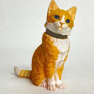 Kaiyodo Capsule Q Museum Pet Animal Mini Figure Japanese Cat Brown Tabby Japan