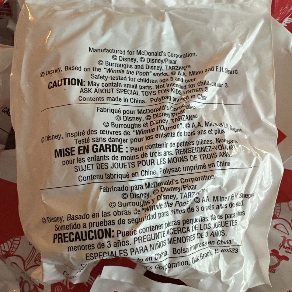 McDonalds 2002 - Juego de competencia de 100 años de magia de Disney sin abrir nuevo y sellado Foto 3 de 3