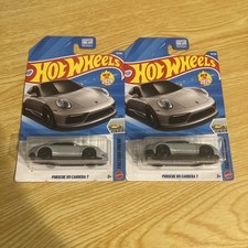 Lot Of 2 2026 Hot Wheels Porsche 911 Carrera T 15/250 Silver