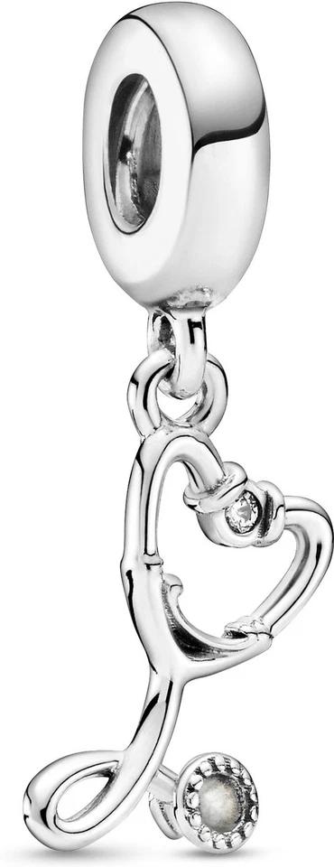 Pandora Stethoskop Herz Charm-Anhänger 799072C01 Anhänger - Bild 1 von 4