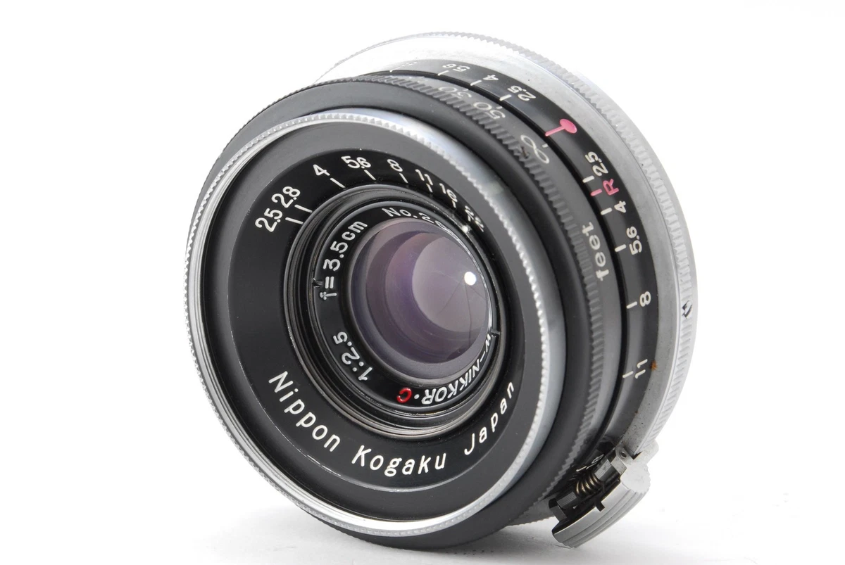 Nikon NIKKOR W Camera Lenses 35mm Focal f/2.5 Maximum Aperture for