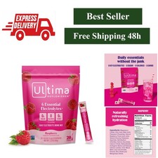 Ultima Replenisher Raspberry Electrolyte Packets - Sugar Free Hydration