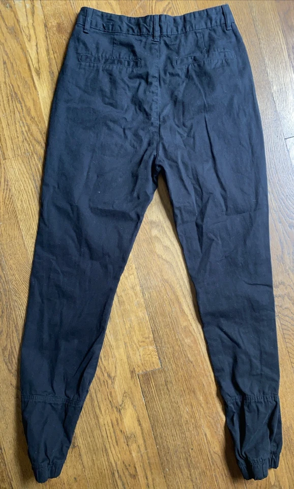 Boohoo Womens Joggers High Rise Black Tall Size 4 - Image 2 of 4