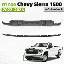 For 2022-2026 GMC Sierra 1500 Front Lower Bumper Fascia Valance Kit w/o Tow Hook