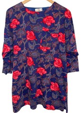 Victoria  s Secret Gold Label Vintage 90s Sleep Shirt 100 Cotton Paisley Floral