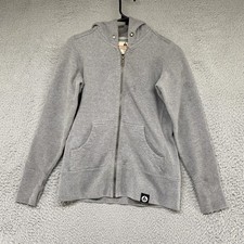 American Giant Hoodie Womens XS Gray Full Zip Made In USA Fleece Sweatshirt