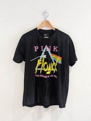 Vintage Style Pink Floyd The Darkside Of The Moon schwarzes T-Shirt Größe Large