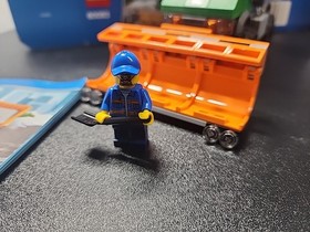 Preowned LEGO 60083 City - Snowplow Truck - Box/Instr/Minis 98% Complete 
