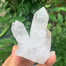 157G  Natural white crystal cluster point mineral specimen Chakras Healing