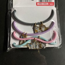 Sanrio Hair Elastics Set with Charm, Unopened, Waterproofed, New