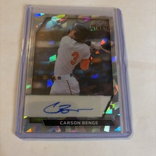 Carson Benge 2026 Leaf Metal - Base Auto - Silver Ice 1/1 Mets