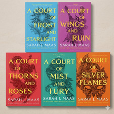 A Court of Thorns and Roses 5 Books Collection Set by Sarah J. Maas Paperback
