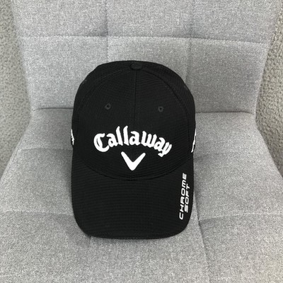Callaway Golf Hat Cap Strap Back One Size Black Mens Chrome Soft