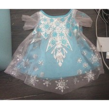 Copied - Build A Bear Workshop Frozen Elsa Snowflake Sequin Dress BABW Clothing